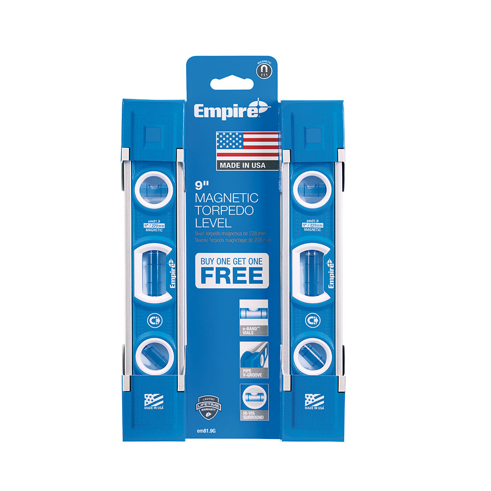 Milwaukee Electric 9" Magnetic Torpedo 2 Pk - MLW-EM81.9G | MFVCanada.com