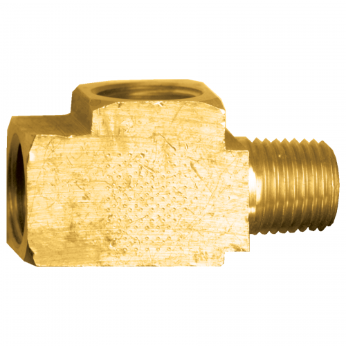 Fairview Brass Inv. Flare Tee;1/4 x1/8 MPTx1/4 151-4A | RogueFuel.ca