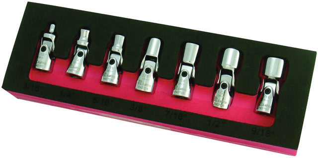 ASTRO PNEUMATIC - 7Pc. 1/4" Drive Flex Socket Set - 6 Point - Sae - AST-7407 | MFVCanada.com