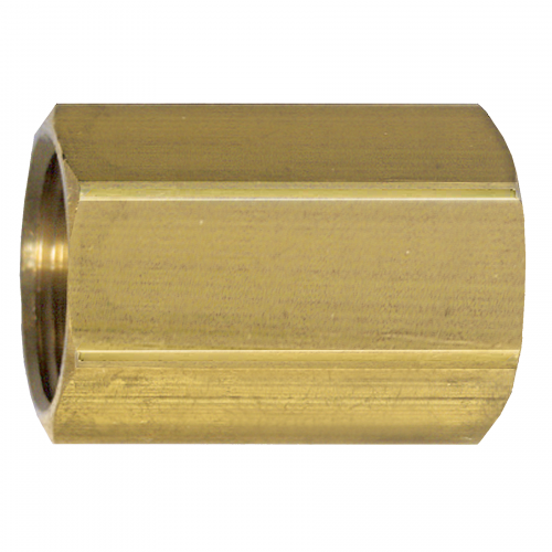 Fairview Brass Coupling;3/8F.SAE 32-6 | RogueFuel.ca