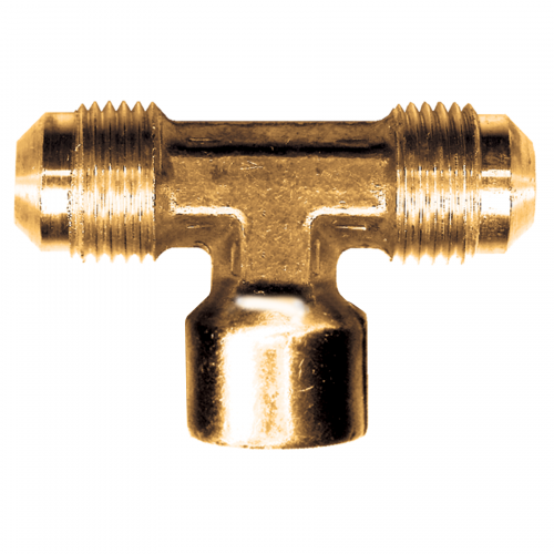 Fairview Brass Tee;1/4M.SAEx1/4FPT 36-4B | RogueFuel.ca
