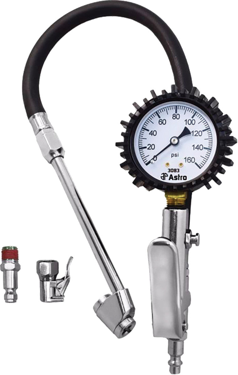ASTRO PNEUMATIC - 2.5" Dial Tire Inflator With Locking & Dual Chucks - AST-3083 | MFVCanada.com