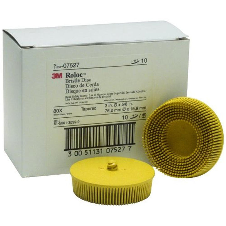 3M 7527 Roloc Bristle Discs (10/Bx) - 3MM-7527 | MFVCanada.com