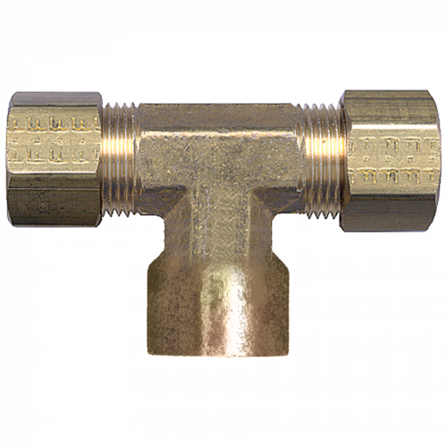 Fairview Comp Tee;3/8 Poly Tubex1/4 FPT 478-6B | RogueFuel.ca