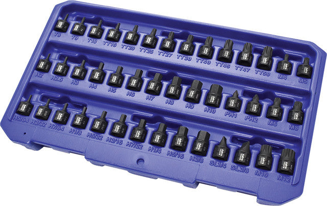 ASTRO PNEUMATIC - 42-Pc Master 1/4" Drive Low Profile Nano Impact Bit Socket Set - AST-78142 | MFVCanada.com