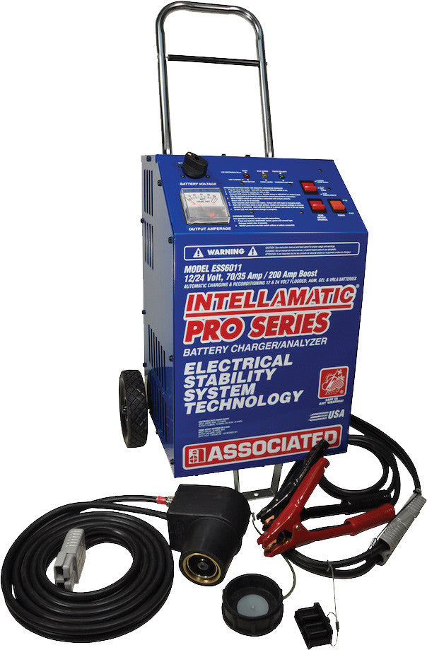 12/24V 70/35A Intellamatic® Smart Battery Charger, 270A Crank Assist, 70A Pow. Supply, 13 Ft. Nato Plug - ASS-MIL6011 | MFVCanada.com