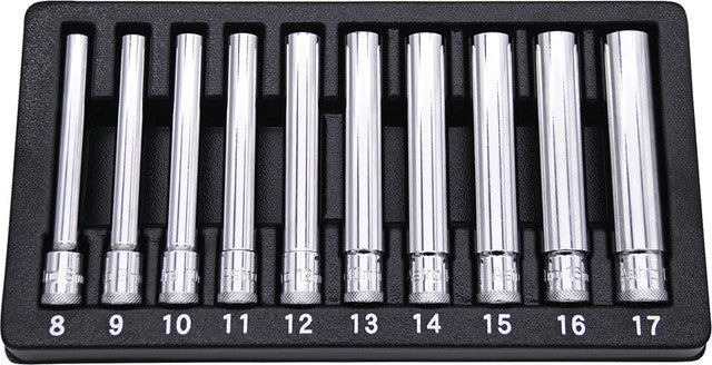ASTRO PNEUMATIC - 8-Pc 3/8" Drive 6 Pt. Extra Deep 4.75" Long Metric Socket Set, 8Mm-17Mm - AST-4110 | MFVCanada.com