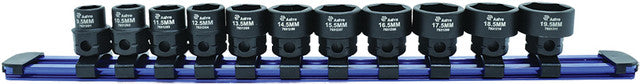 ASTRO PNEUMATIC - 11-Pc 3/8" Drive 1/2 Size Nano Impact Socket Set With 17Mm Outside Hex, 9.5Mm-19.5Mm - AST-78312 | MFVCanada.com