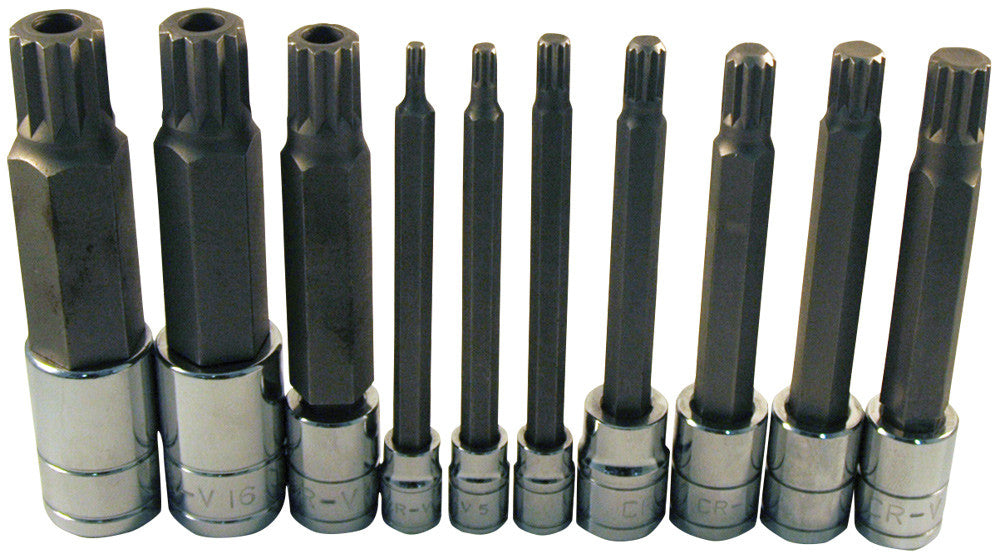 ATD - 10 Pc Xl Triple Square Bit Socket Set - ATD-13781 | MFVCanada.com