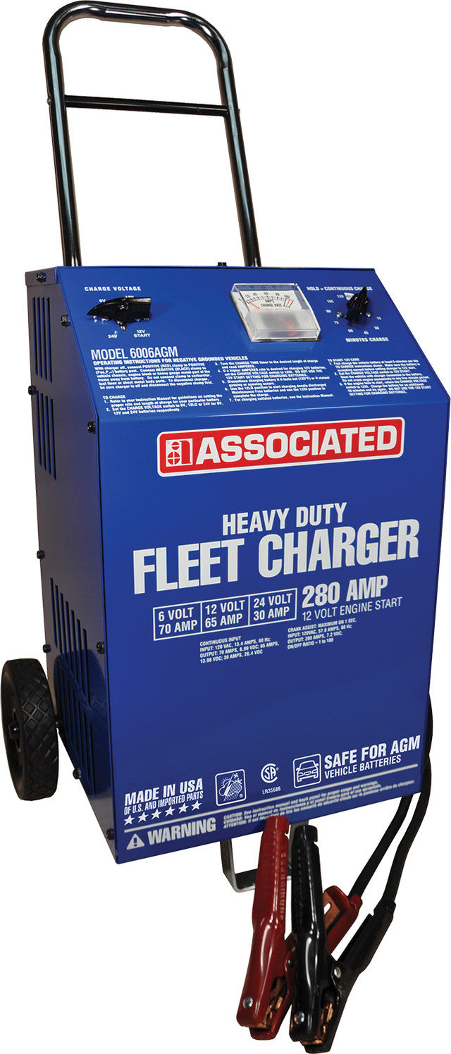 6/12/24 Volt Heavy Duty Fleet Charger, Agm Safe - ASS-6006AGM | MFVCanada.com