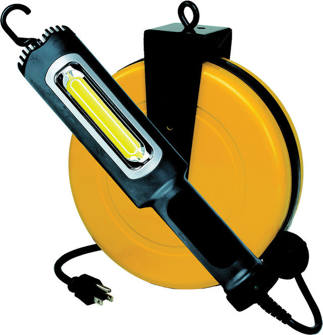 1000 Lumen Led Work Light On Retractable Cord Reel , 50 Ft. 18/2 Sjt Cord - ALT-5050CL8 | MFVCanada.com