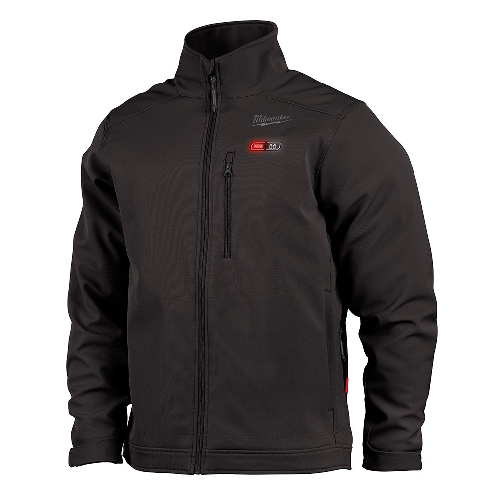 Milwaukee Electric X-Large - M12 Heated Toughshell Jacket Kit With Battery, Charger, Cable & Plug (Black) - MLW-204B-21XL | MFVCanada.com
