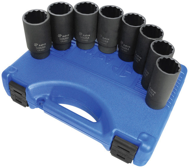 ASTRO PNEUMATIC - 8Pc 12-Point Nut Socket Set - AST-78868 | MFVCanada.com