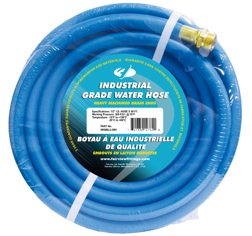 Fairview 1/2 ID Blue Water Hose;75ft WH8BLU-75H | RogueFuel.ca
