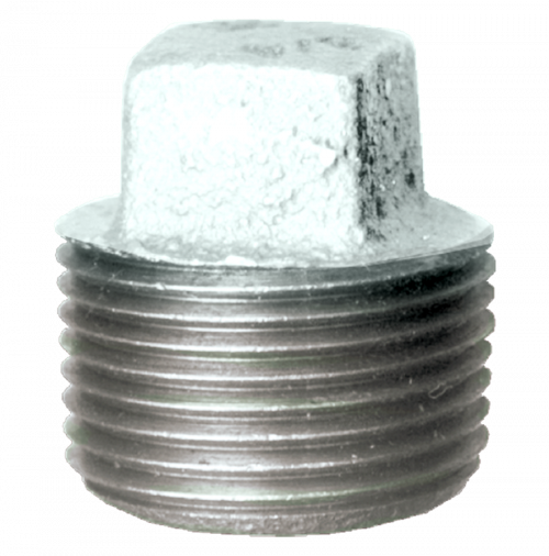 Fairview Galvanized Iron Square Head Plug;3/8MPT GI-109-C | RogueFuel.ca