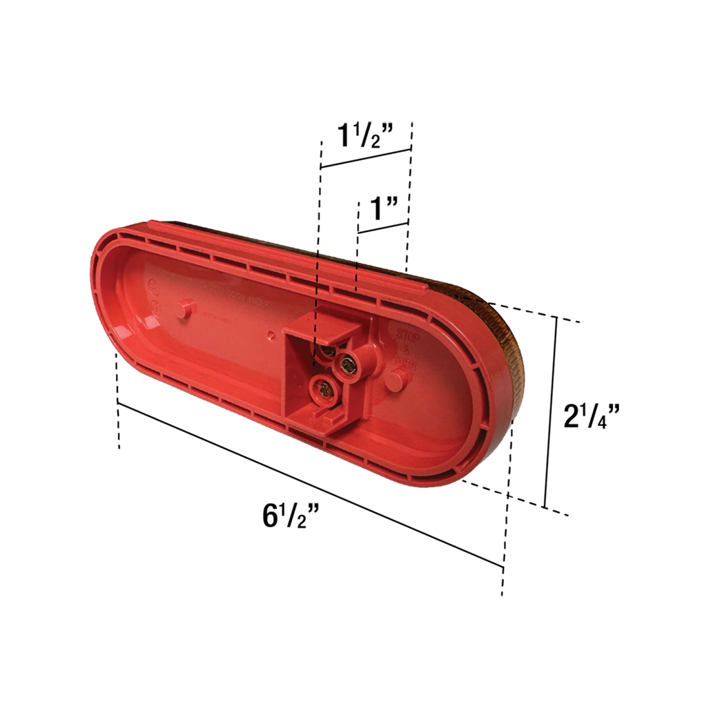 Uni-Bond LIGLED2238H-6A Heated LED 6" Oval Signal Lamp - Amber | MFVCanada.com