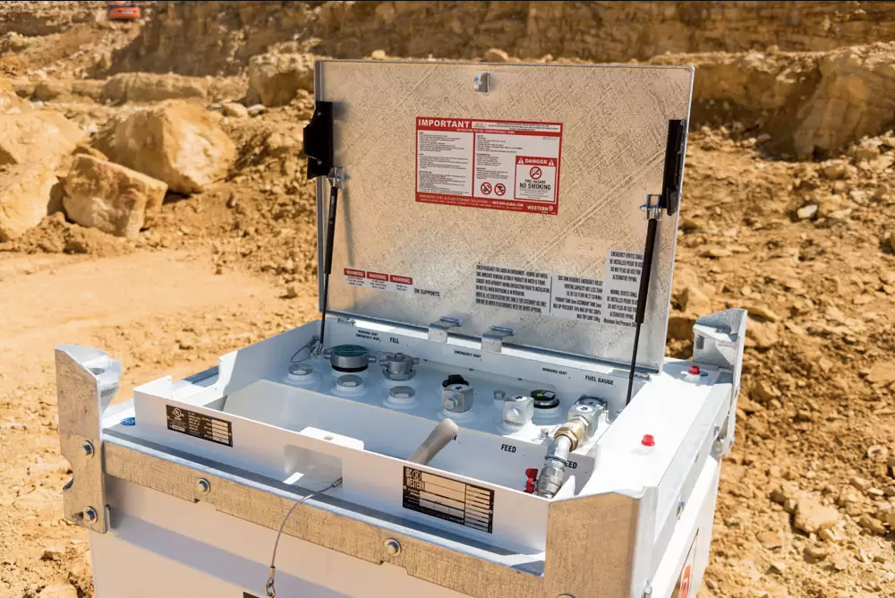 Western Global TRANSCUBE 264 US gal, (1,000L) Portable Fuel Tank - 10TCG