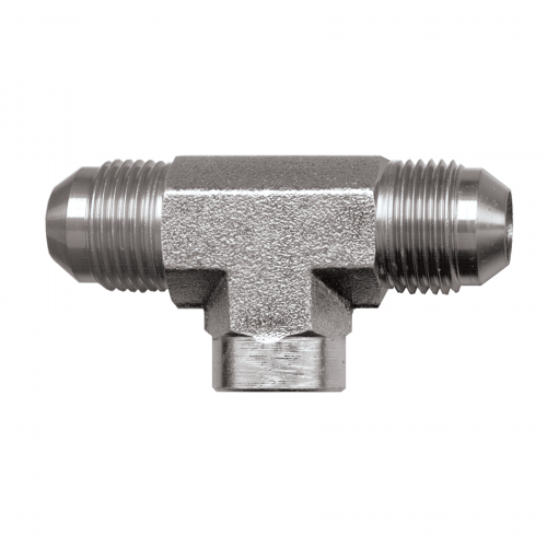Fairview Steel Tee;3/8MJICx1/4 FPT S3736-6B | RogueFuel.ca