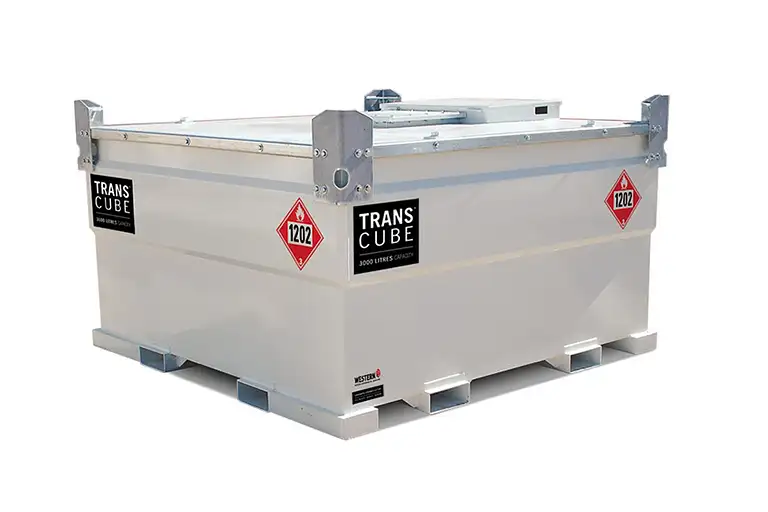 TRANSCUBE 1,240 US gal, (4,700L) Portable Fuel Tank 12V Package 50TCG |RogueFuel.ca