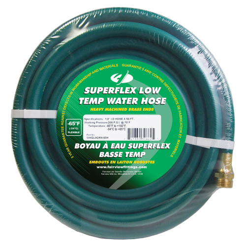 Fairview 1/2 ID Green Arctic Force Water Hose;100ft WHGL8GRN-100H | RogueFuel.ca