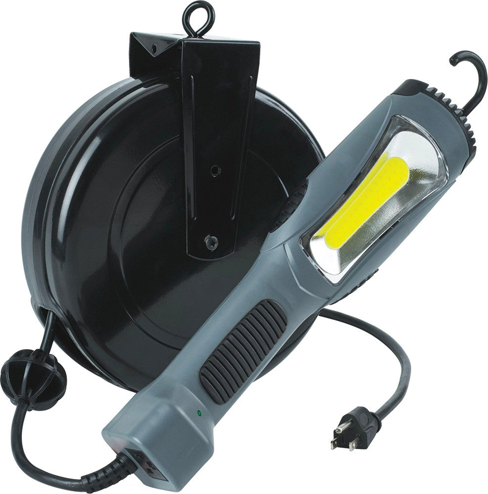 14 Watt, 1,300 Lumen Cob Led Cord Reel Work Light, 30 Ft. Cord, 16/3 Sjtow - ALT-5030AM | MFVCanada.com
