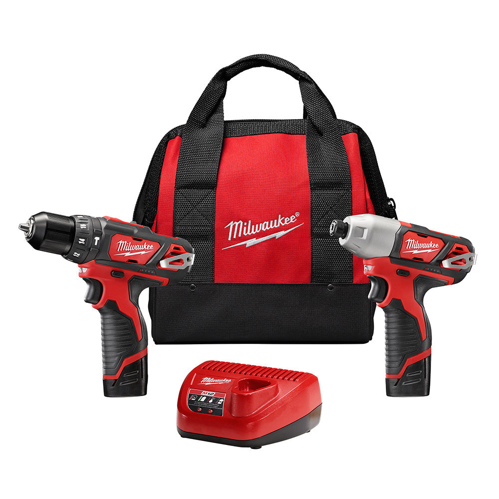 Milwaukee Electric M12 Hammer Drill/Impact Combo - MLW-2497-22 | MFVCanada.com