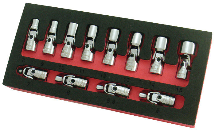 ASTRO PNEUMATIC - 12Pc. 1/4" Dr Flex Socket Set - 6 Point - Metric - AST-7412 | MFVCanada.com