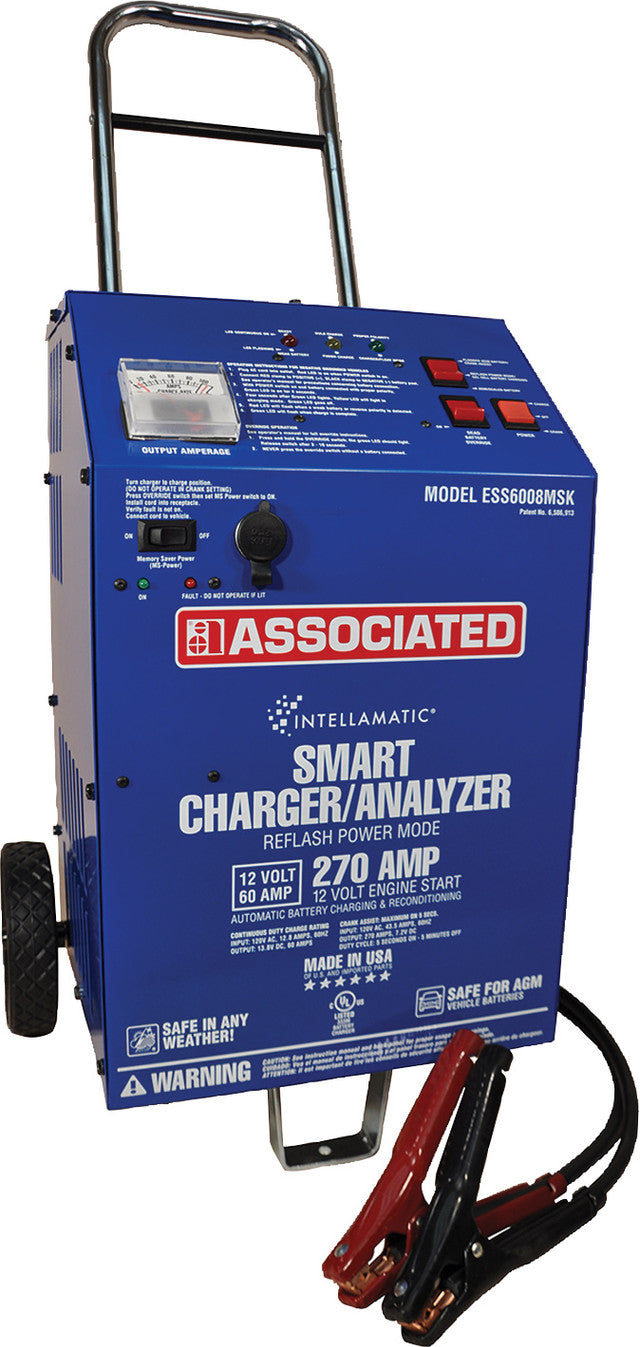 12V 60A Intellamatic® Smart Battery Charger, 270A Crank Assist, 70A Pow. Supply, Mem. Saver Port, Obdii Cable - ASS-ESS6008MSK | MFVCanada.com