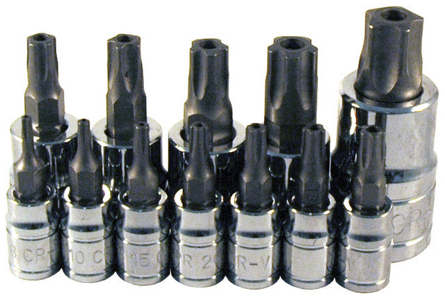 ATD - 12 Pc 5 Lobe Star Plus Tamperproof Bit Socket Set - ATD-13778 | MFVCanada.com
