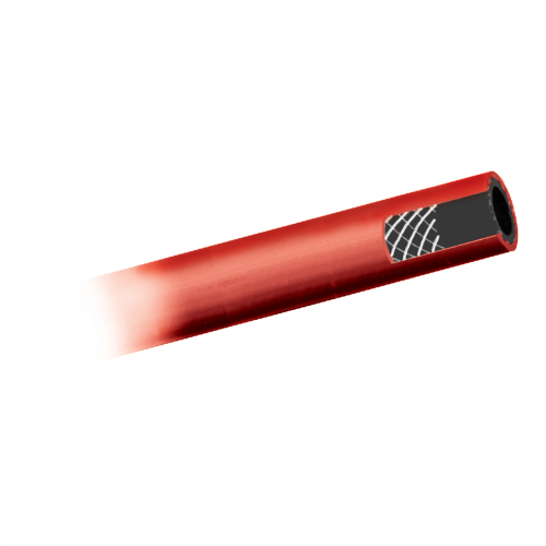 Fairview 1/2 ID EPDM Assy;Red;200PSI;3/8MPTx50ft RG8RED-50C | RogueFuel.ca