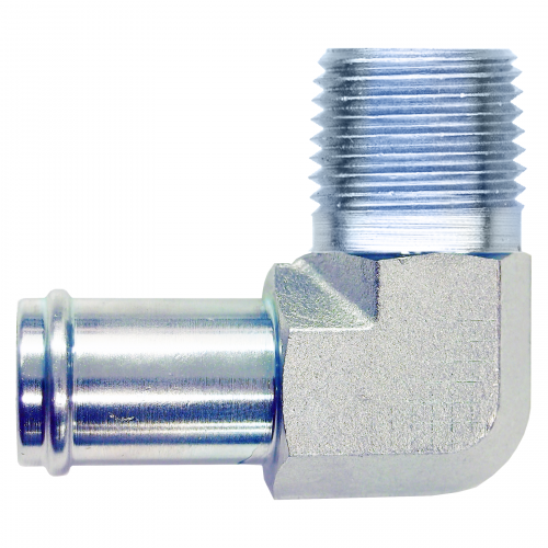 Fairview Steel Hose Insert 90Elbow;5/8x1/2MPT S1139-10D | RogueFuel.ca