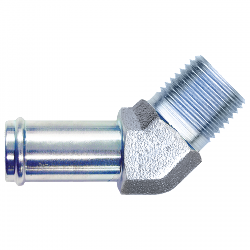 Fairview Steel Hose Insert 45Elbow;5/8x1/2MPT S1140-10D | RogueFuel.ca