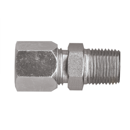 Fairview Steel Flareless Adptr;3/4x1/2 MPT S6768-12D | RogueFuel.ca