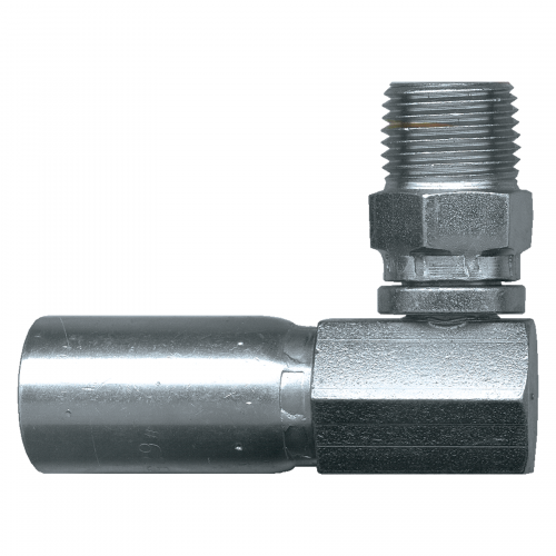 Fairview U Series Crimp End;90Elbow;1/4ID x1/4MPTSW SC616SW-4B | RogueFuel.ca