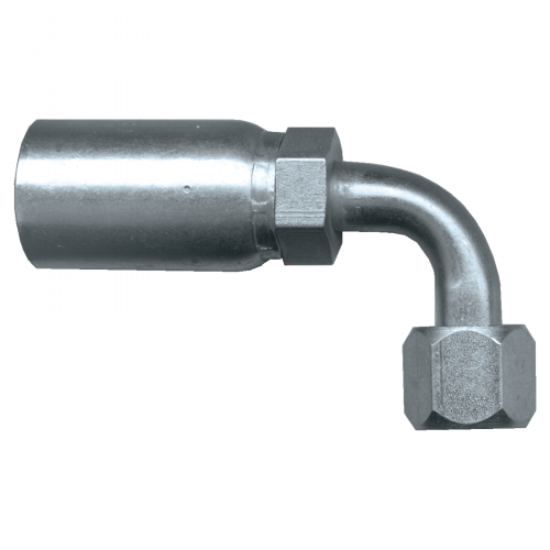 Fairview U Series Crimp End;90Elbow;3/8ID x1/2FJIC SC639-68 | RogueFuel.ca