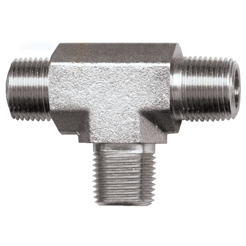 Fairview Steel Tee;3/8MPT S1001M-C | RogueFuel.ca
