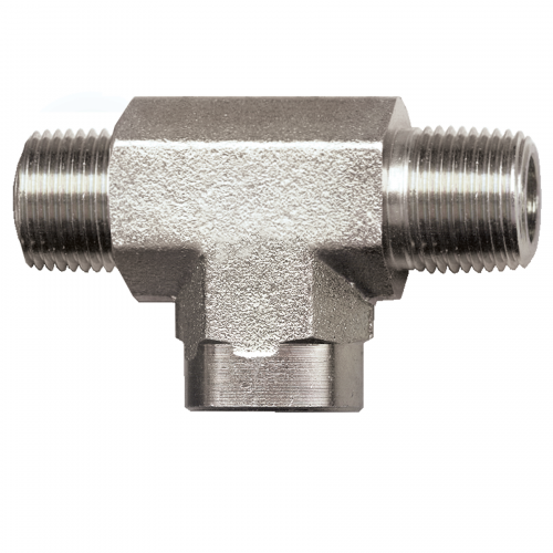 Fairview Steel Tee;1/4MPTx1/4MPTx1/4FPT S1006M-B | RogueFuel.ca