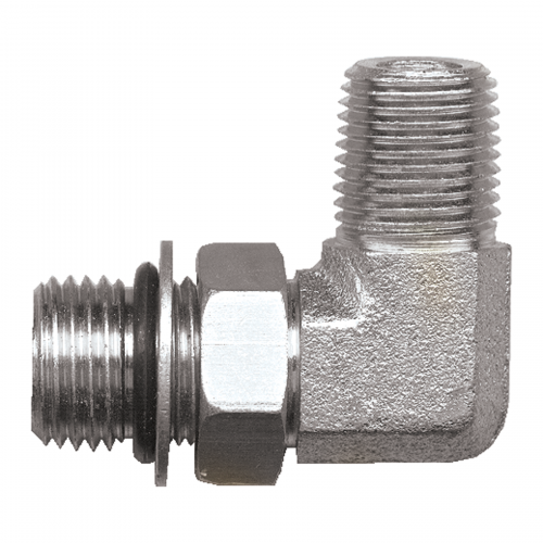 Fairview Steel 90Elbow;3/4-16 ORBx3/8 MPT S3699-8C | RogueFuel.ca