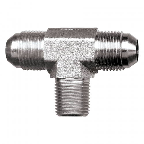 Fairview Steel Tee;1/2MJICx1/2 MPT S3745-8D | RogueFuel.ca