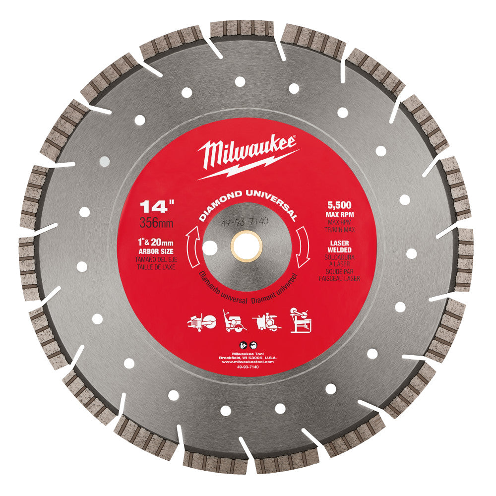 Milwaukee Electric 14"X.125X1/20 m All Purpose Bl - MLW-49-93-7140 | MFVCanada.com