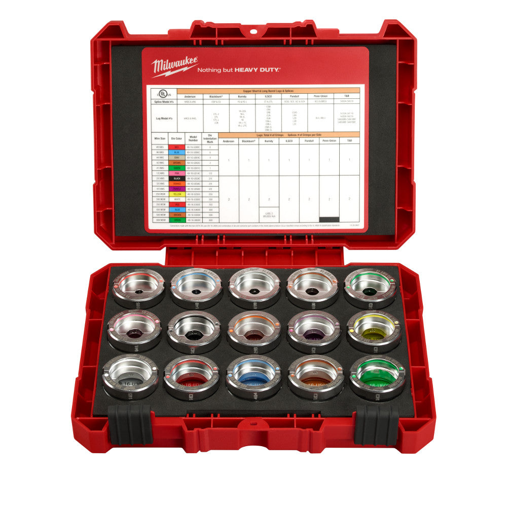 Milwaukee Electric #8 Awg-600 Mcm Copenpr U Die Kit - MLW-49-16-KITC | MFVCanada.com