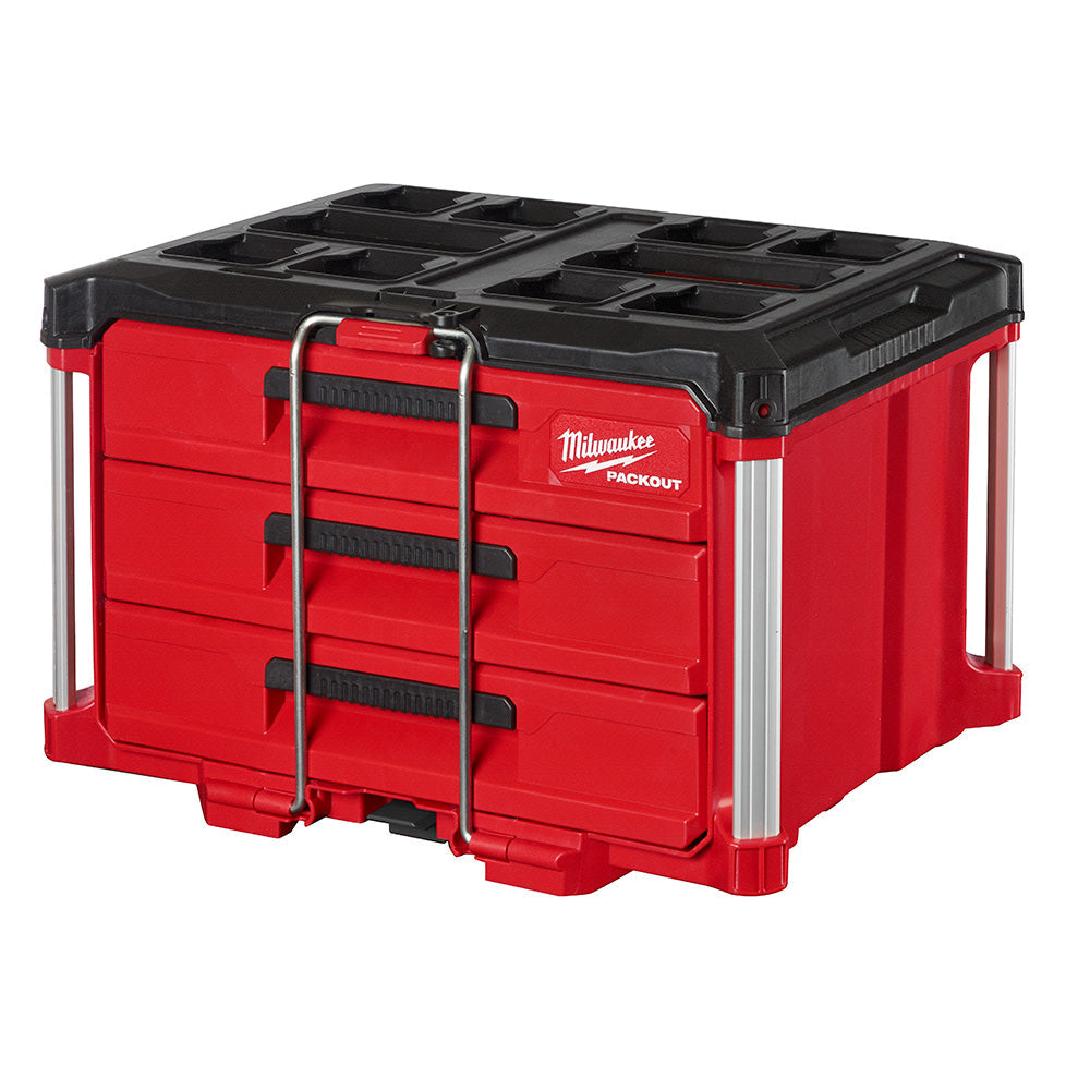 Milwaukee Electric Packout 3-Drawer Tool Box, 50 Lbs Capacity - MLW-48-22-8443 | MFVCanada.com