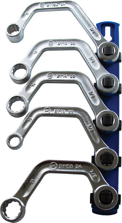 5-Pc Bypass Wrench Set – 10Mm, 12Mm, 13Mm, 14Mm, 15Mm - ASM-BYSET5 | MFVCanada.com