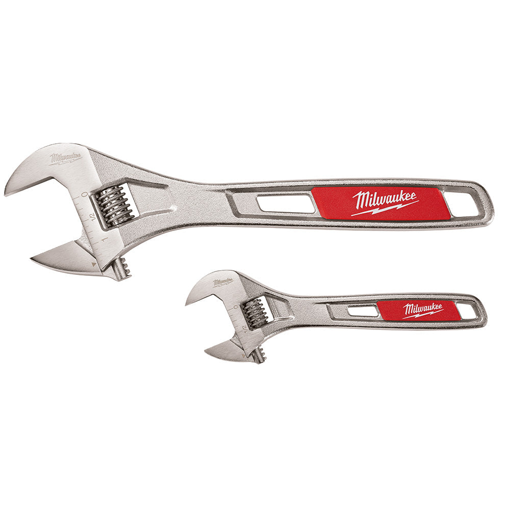 Milwaukee Electric 2Pk 10" And 6" Adjustable Wrench - 48-22-7400 - MLW-48-22-7400 | MFVCanada.com