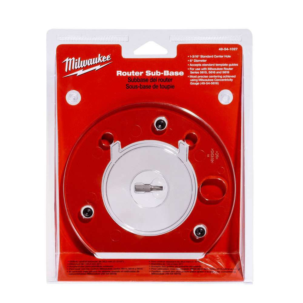 Milwaukee Electric 6In Sub Base 1-3/16 Id Clear - MLW-49-54-1027 | MFVCanada.com
