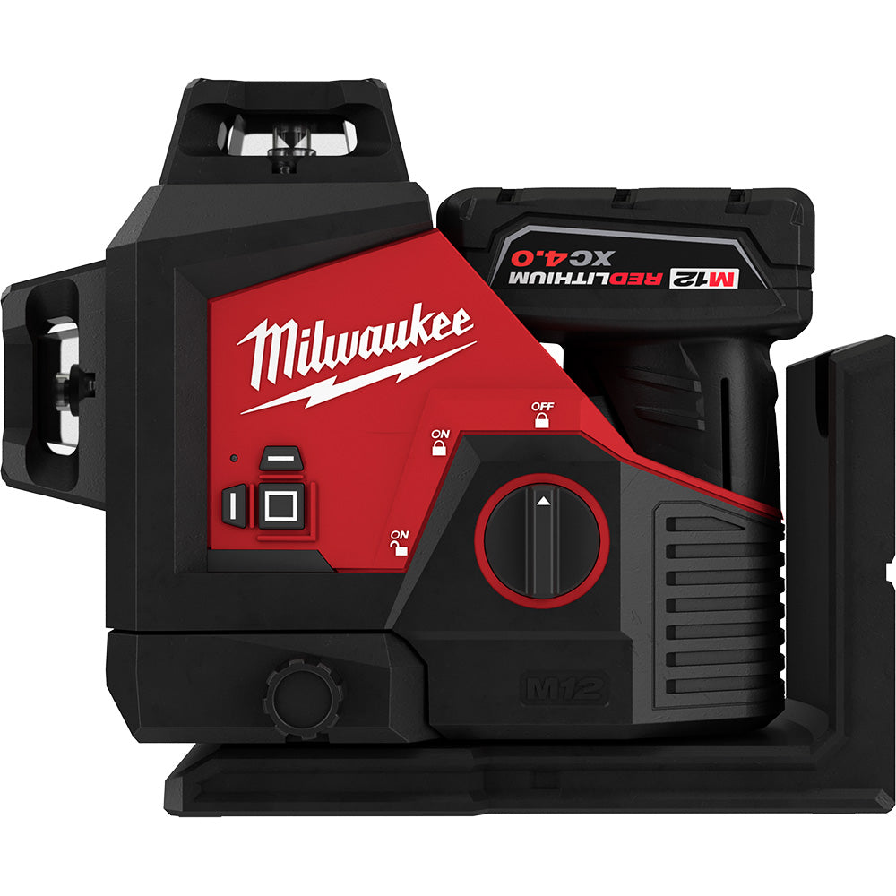 Milwaukee Electric M12 Green 3 Plane Laser Kit - MLW-3632-21 | MFVCanada.com