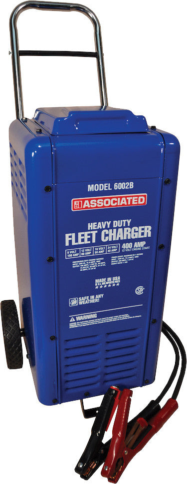 Charger, 6/12/18/24V 100/80/50/40A, 400 Amp Cranking Assist, Wheels - ASS-6002B | MFVCanada.com