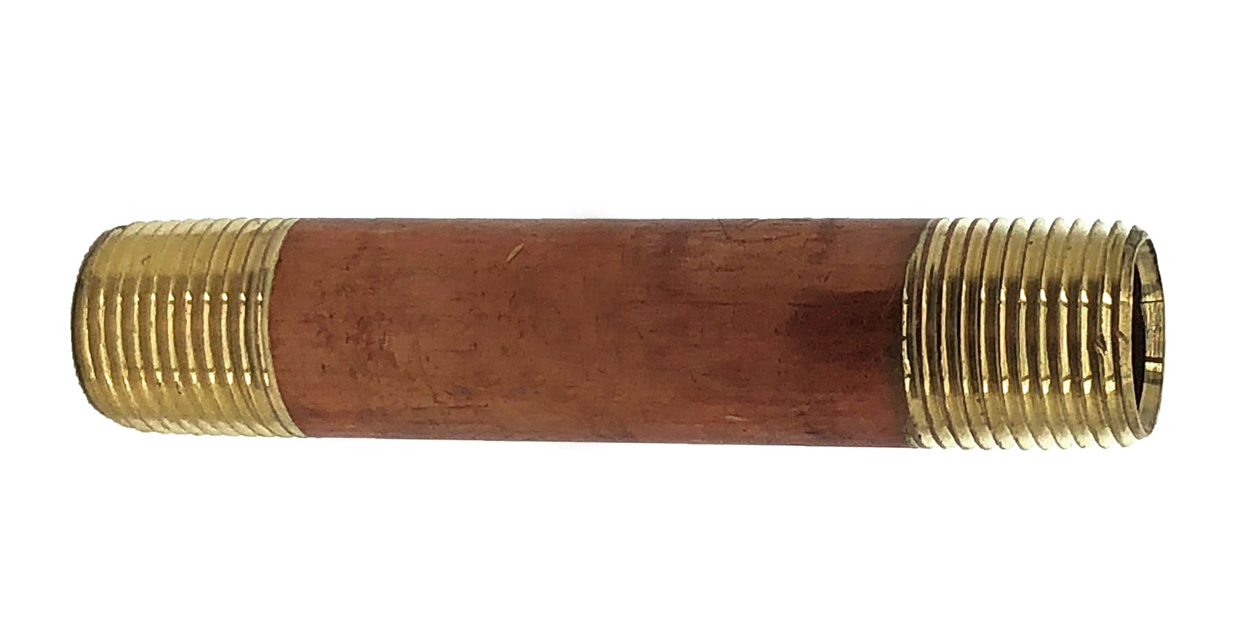 Fairview Red Brass Pipe Nipple;1/2 MPTx1-1/2in 113RED-D1-1/2 | RogueFuel.ca
