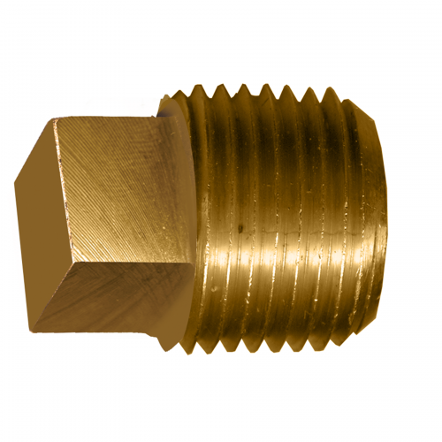 Fairview Cast Bronze Square Head Plug;2 MPT 109-M | RogueFuel.ca