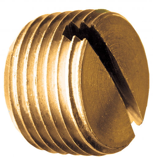 Fairview Brass Plug Slotted;1/4 MPT 117-B | RogueFuel.ca